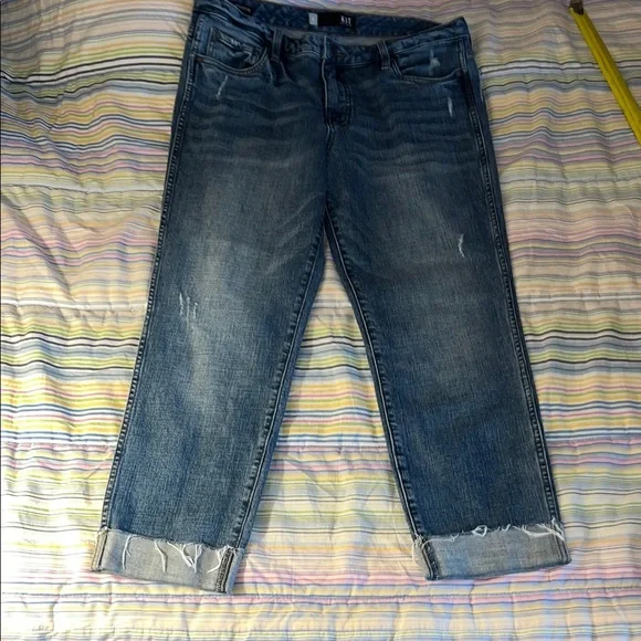 Kut Catherine Fab Ab Boyfriend Blue Denim Jeans 12 - Picture 4 of 8